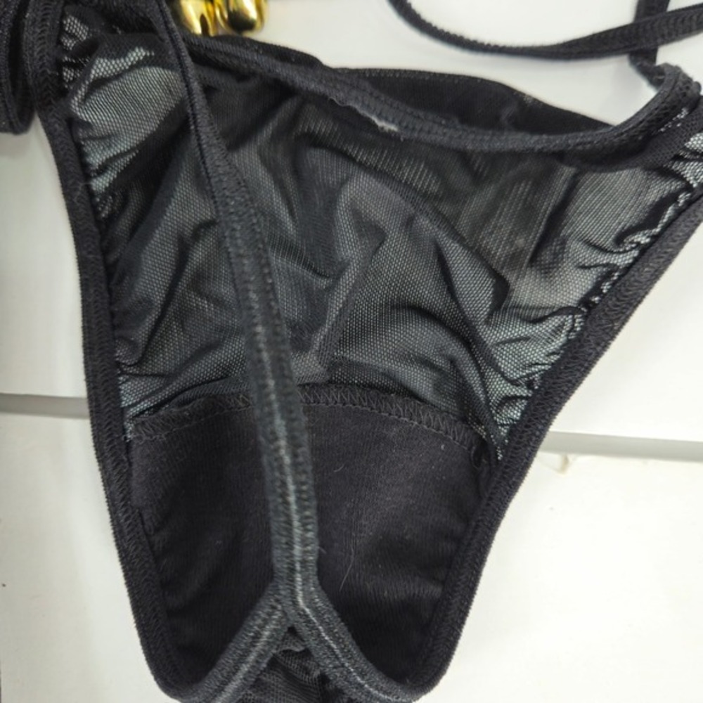 Victoria's Secret Adore Me Plaid Corset Lingerie Set Bustier Black Lace Boned Lg - Picture 13 of 16